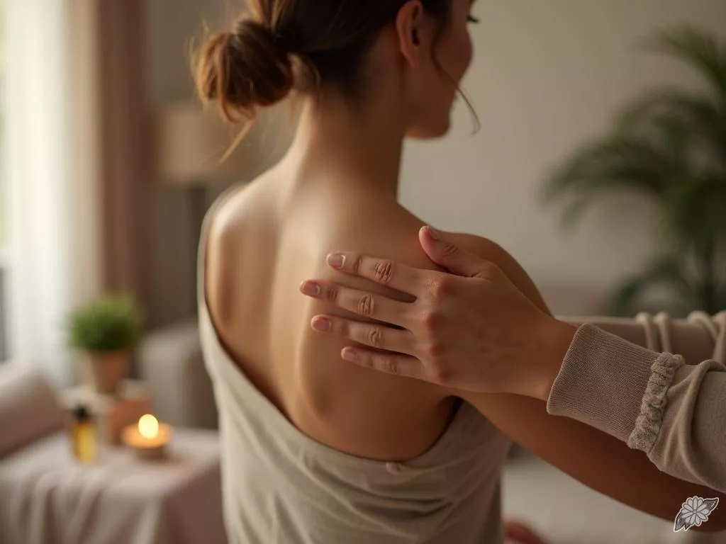 Auto-massage des épaules pour relâcher les tensions