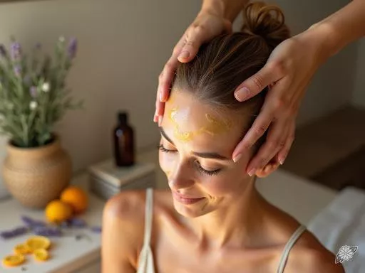Mini-rituel d’auto-massage crânien avec huiles essentielles