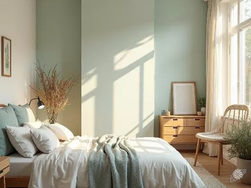 Palette de couleurs douceur pour une chambre propice au calme
